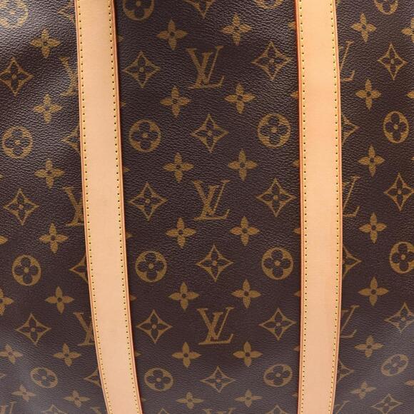 LOUIS VUITTON Brown Monogram Leather Keepall 55 Boston Bag - Picture 6 of 10